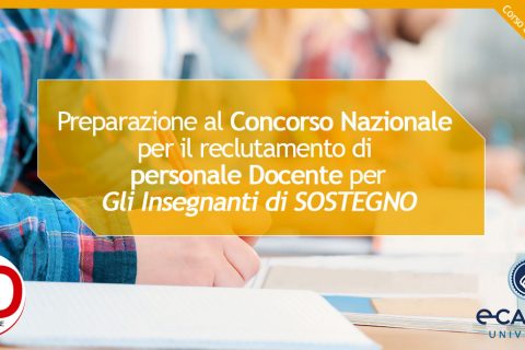 Preparazione al concorso Nazionale per insegnanti di sostegno