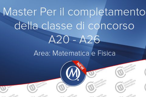 Master per il completamento della classe di concorso area matematica e fisica