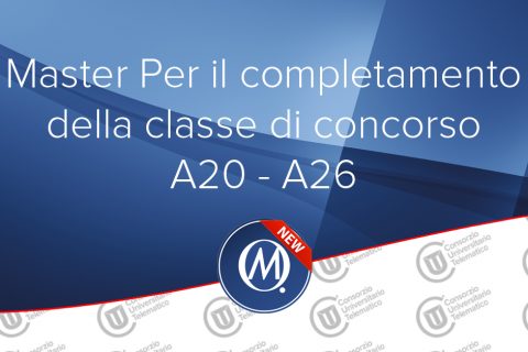 Master per il completamento della classe di concorso a20 a26