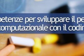 Master Competenze per sviluppare il pensiero computazionale con il coding