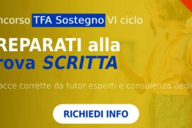 tfa sostegno preparazione prova scritta