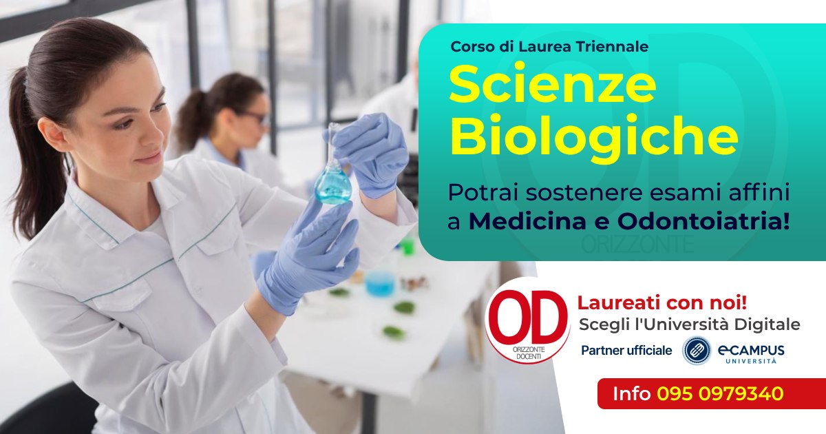 Laurea Triennale in scienze biologiche - potrai sostenere esami affini a medicina e odontoiatria