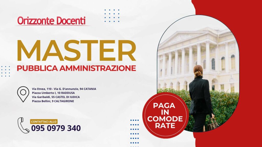 Master Pubblica Amministrazione