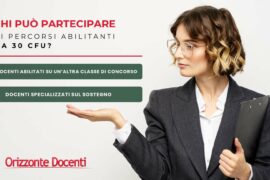 Percorso abilitante da 30 CFU