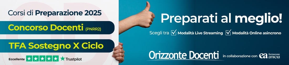 Corsi di preparazione online TFA sostegno X ciclo e concorso docenti 2025