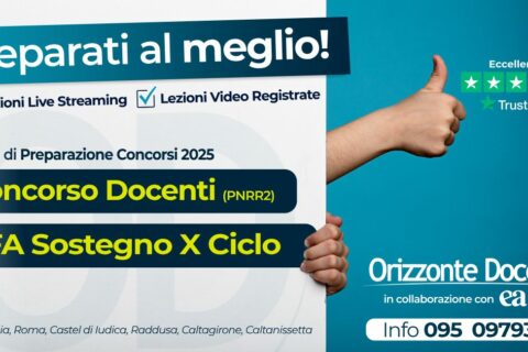 Corsi di preparazione online TFA sostegno X ciclo e concorso docenti 2025